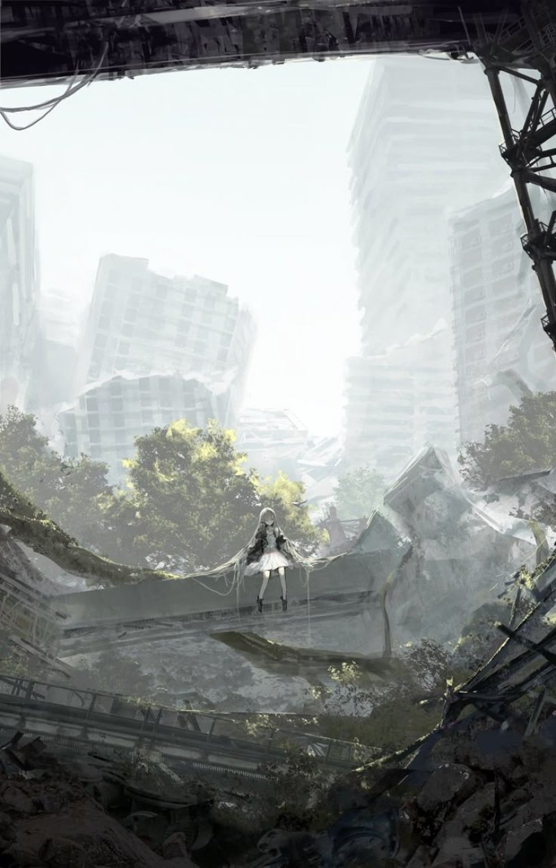 Nier automata city ruins