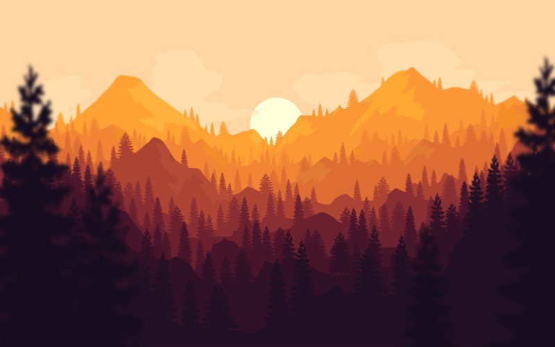 Firewatch горы