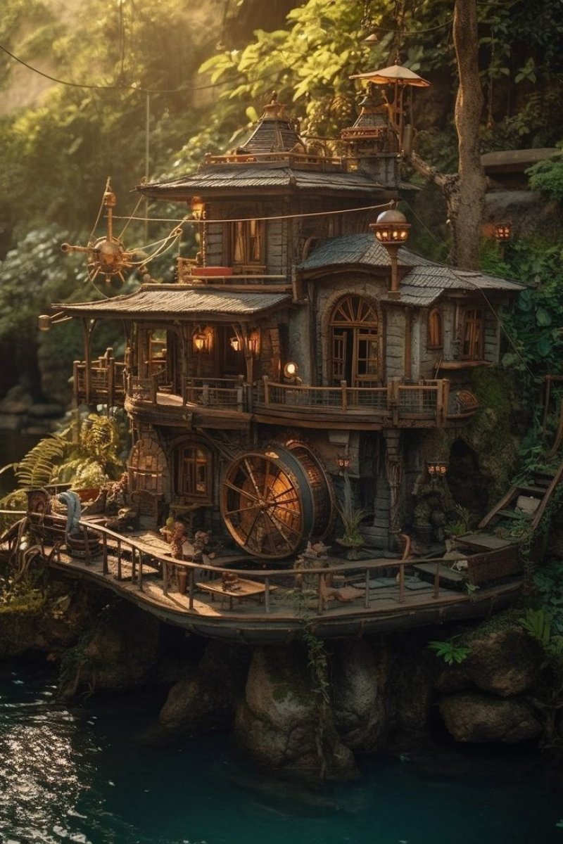 Large fantasy tree house