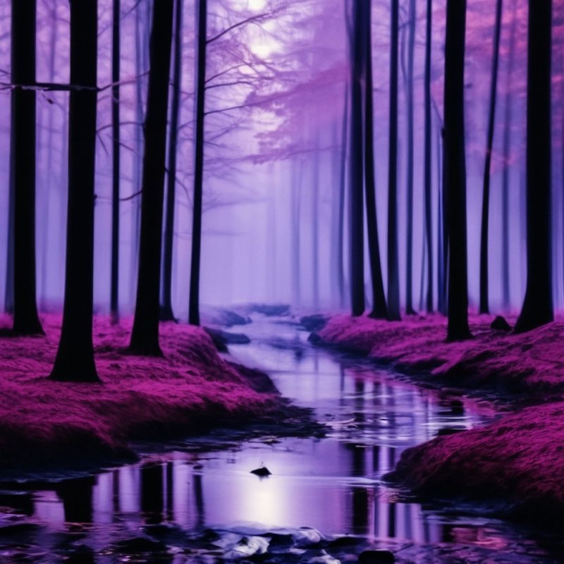 Purple forest