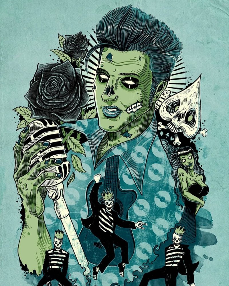 Psychobilly zombie