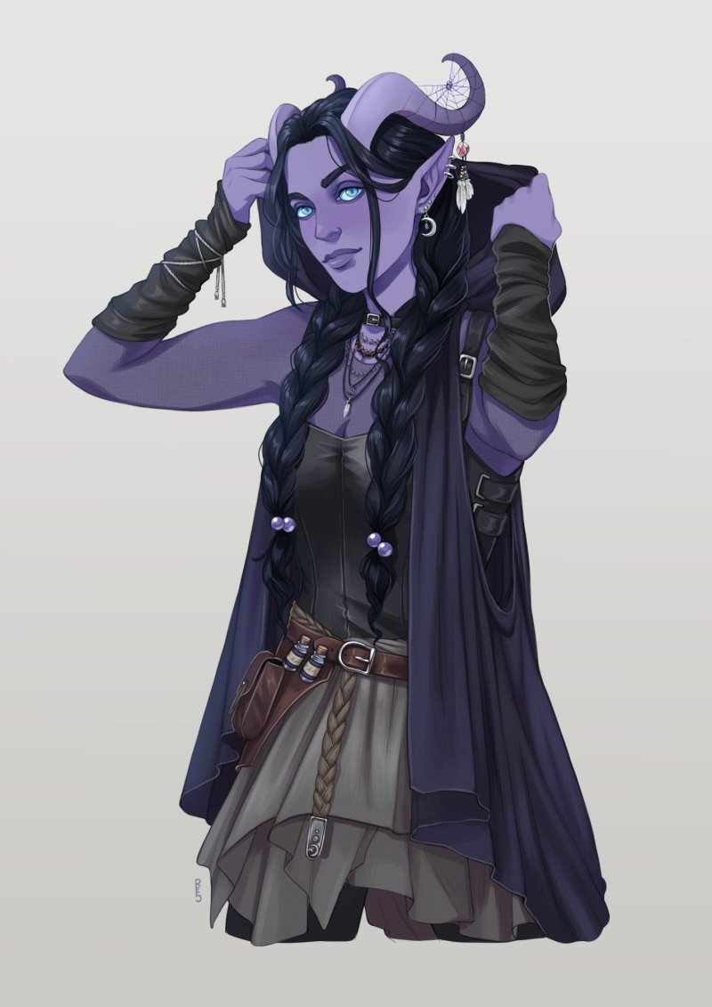 Tiefling female art