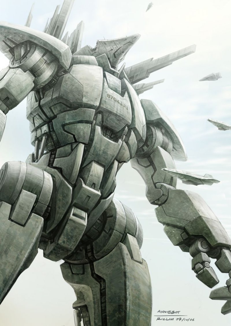 Armored core white glint art