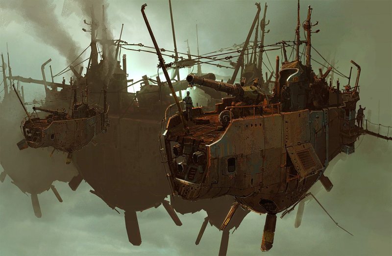 Ian mcque корабли стимпанк