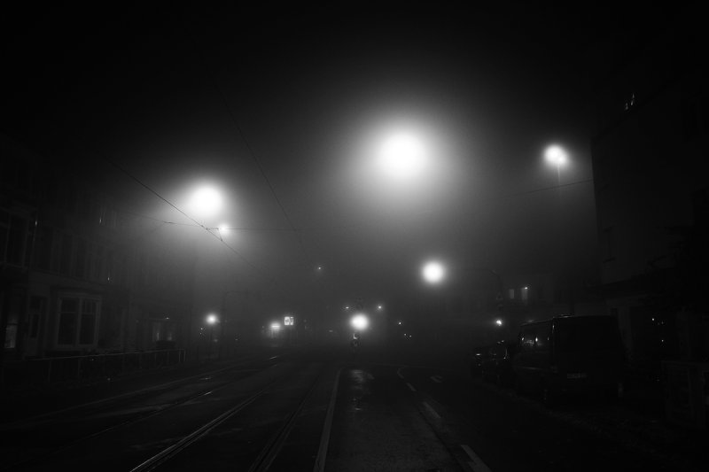 Misty night