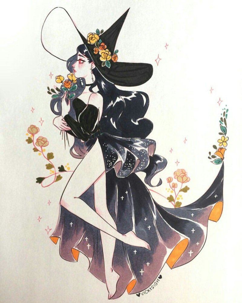 Vickisigh art ведьмочка