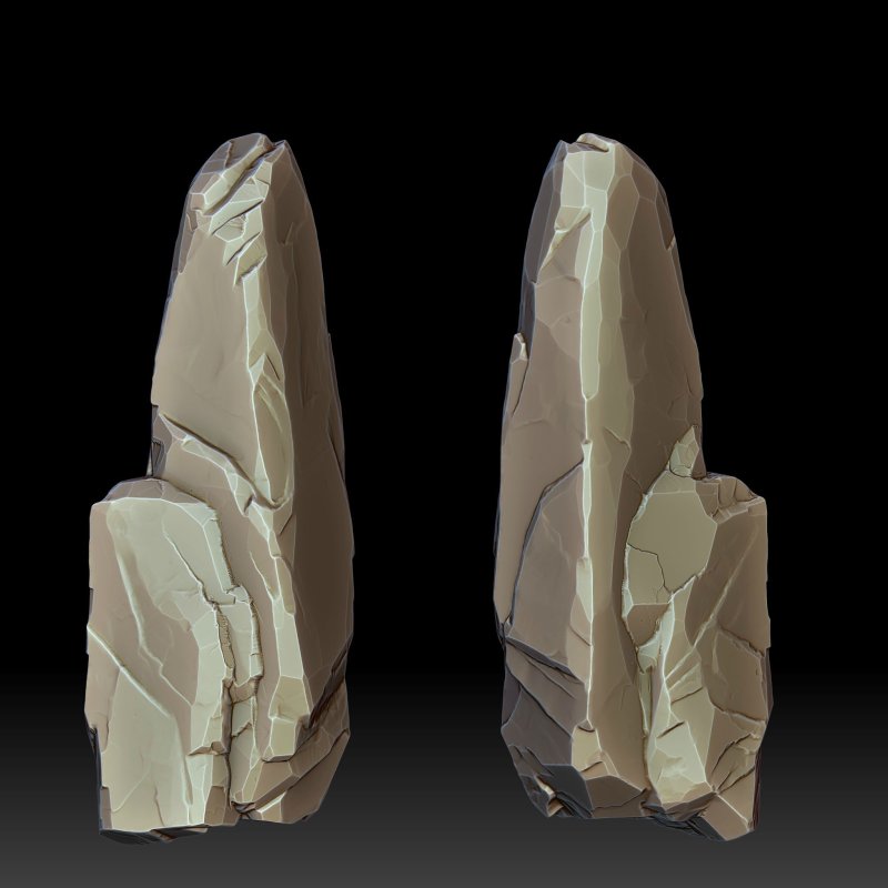 Stylized rock