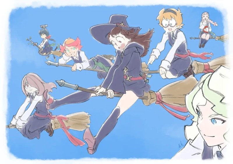 Little witch academia vr broom racing