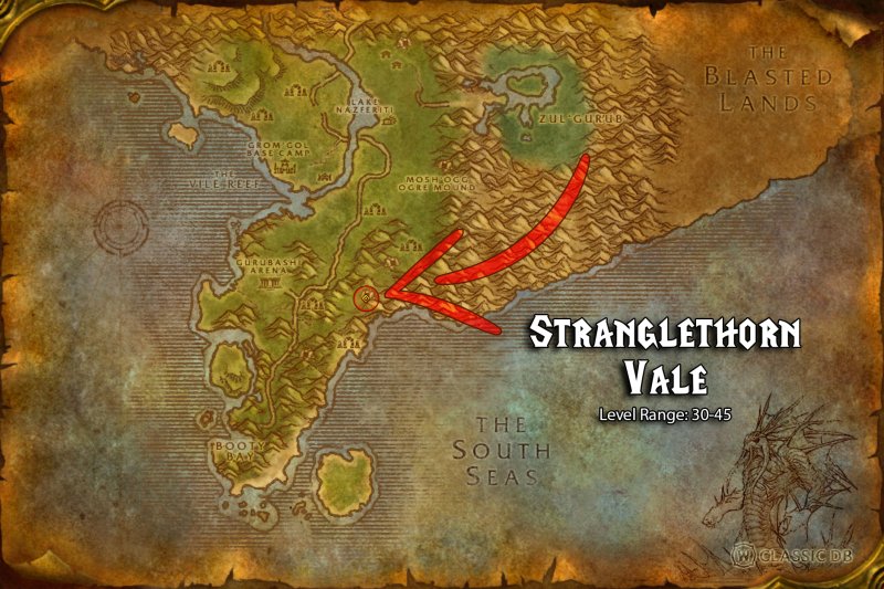 Stranglethorn vale карта