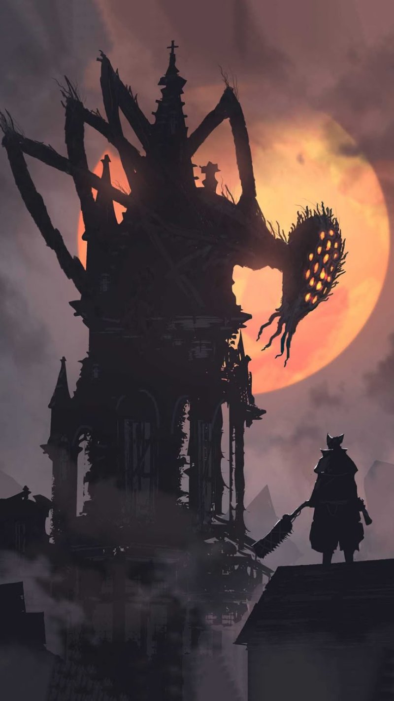 Присутствие луны bloodborne арт