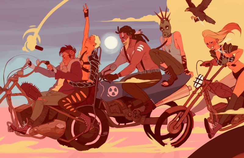 Mad max bikers art