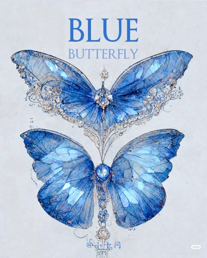 Butterfly blue