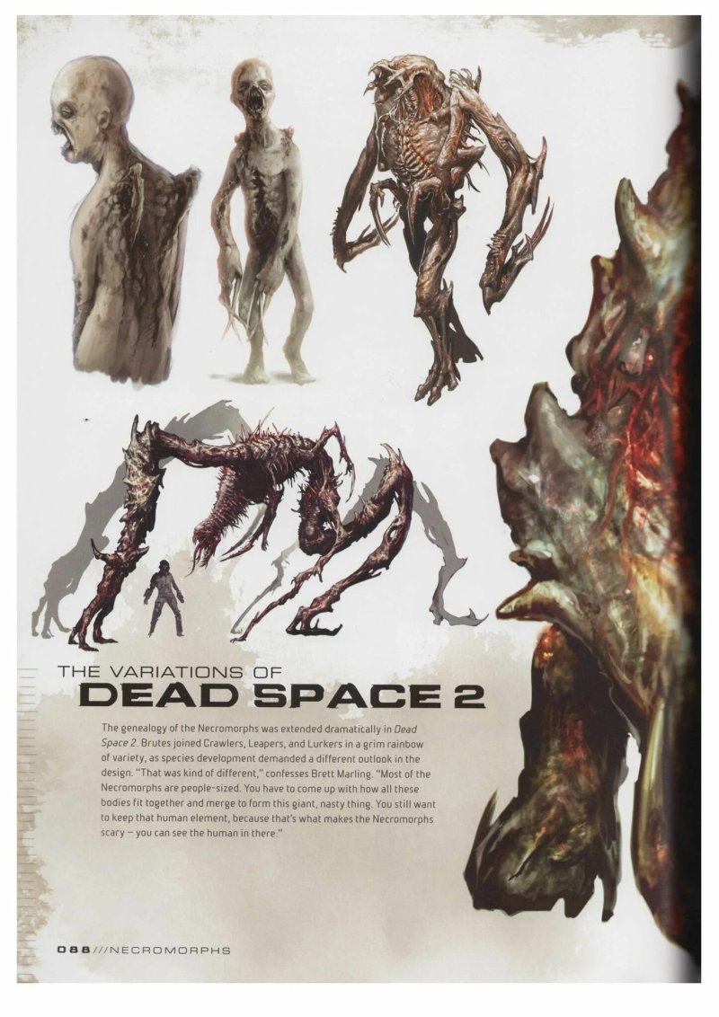 Концепт арт некроморфов dead space