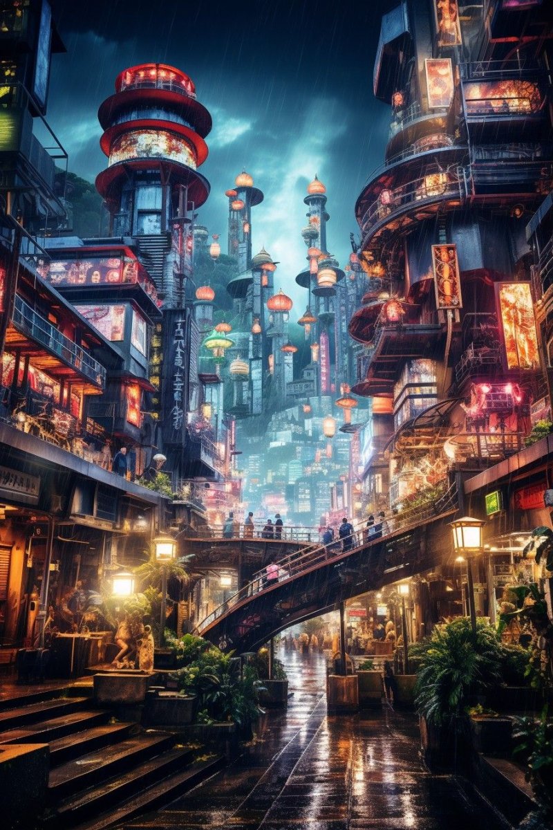 Cyberpunk city