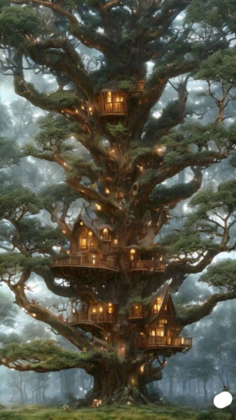 Large fantasy tree house