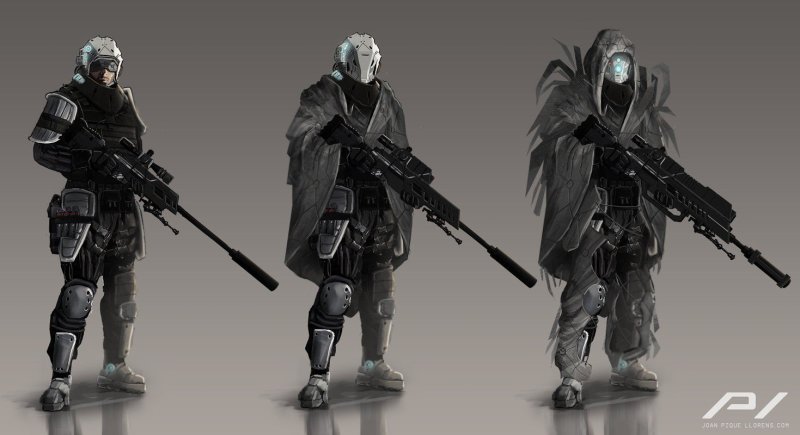 Наемник солдат character concept art