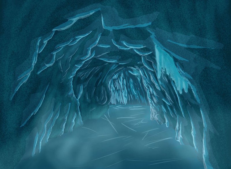 Frozen cavern