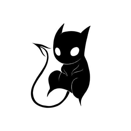 Эскиз тату котик