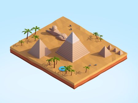 Лоу поли 3d египет
