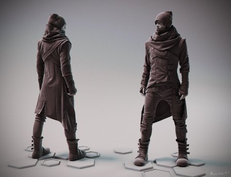 Cyberpunk концепт одежда мужская