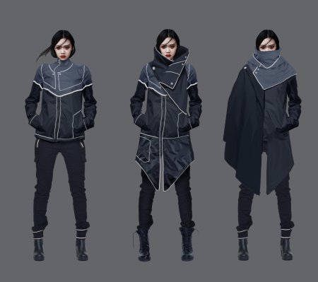 Cyberpunk концепт одежда мужская