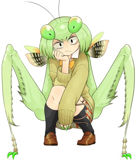 Богомол monster girl insectoid