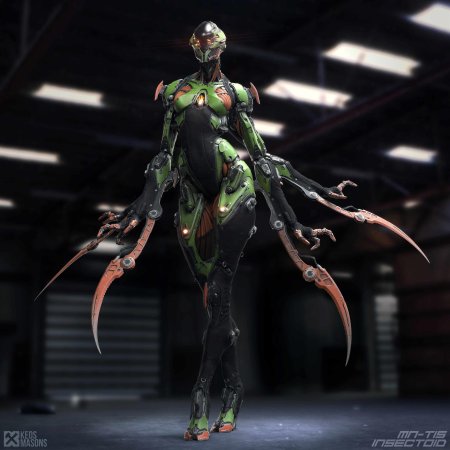 Богомол monster girl insectoid