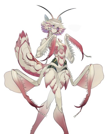 Богомол monster girl insectoid