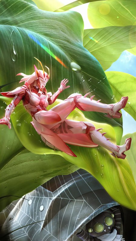 Богомол monster girl insectoid