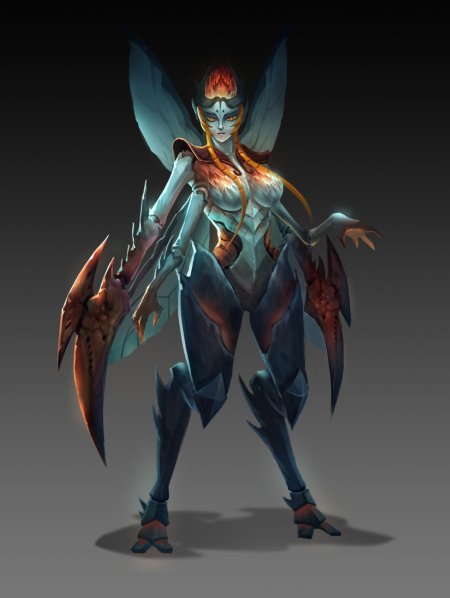 Богомол monster girl insectoid
