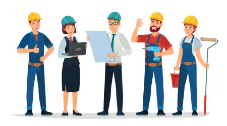 Работник строитель