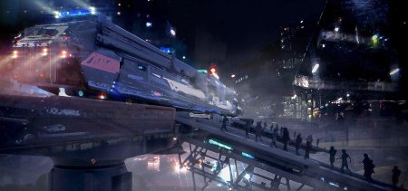 Cyberpunk 2077 поезд