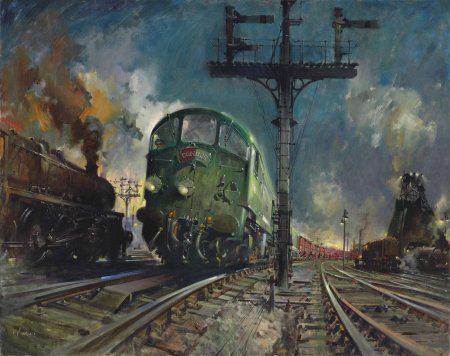 Художник terence cuneo паровозы