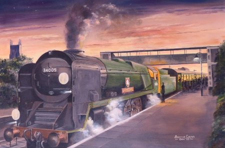 Художник david tutwiler паровозы