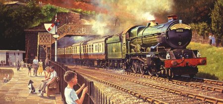 Художник david tutwiler паровозы