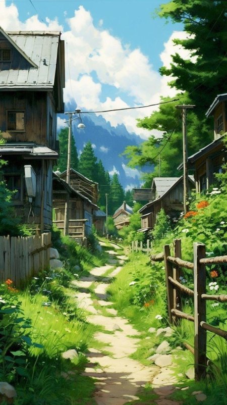 Аниме пейзаж