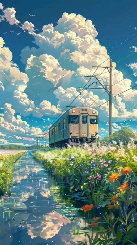 Пейзаж аниме