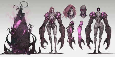 Evolve монстры концепт арт