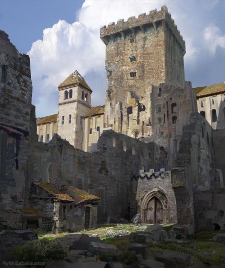 Medieval concept art город