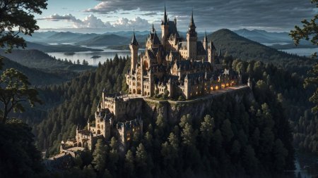 Замок-крепость гогенцоллерн, германия