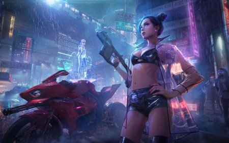 Cyberpunk 2077 неон