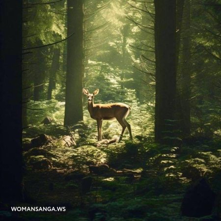 Deer in forest