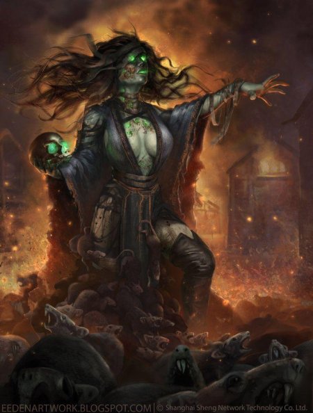 Некромантка warcraft art