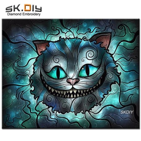 Алмазная мозаика чеширский кот