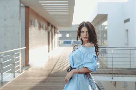 Платье с оборками