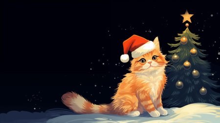 Новогодние котик