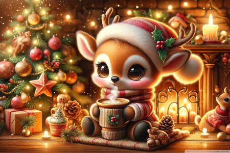 Олененок новогодний