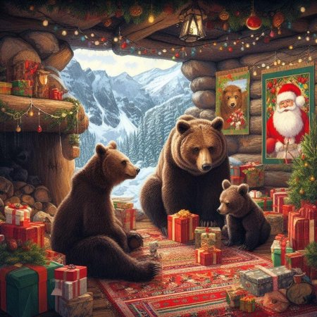 Медведь новый год