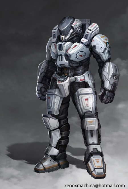 Силовая броня sci-fi