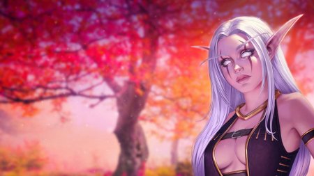 World of warcraft темная эльфийка